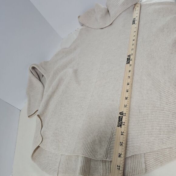 NWT J. McLAUGHLIN 100% Cashmere Cowl Neck Sweater, Lt. H Oatmeal, Verbier, XS - Picture 7 of 12